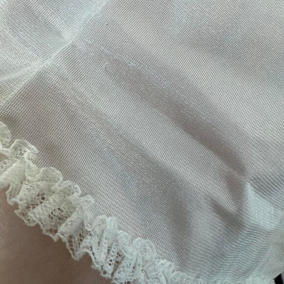 Vintage slip dress sheer white - Picture 7 of 8